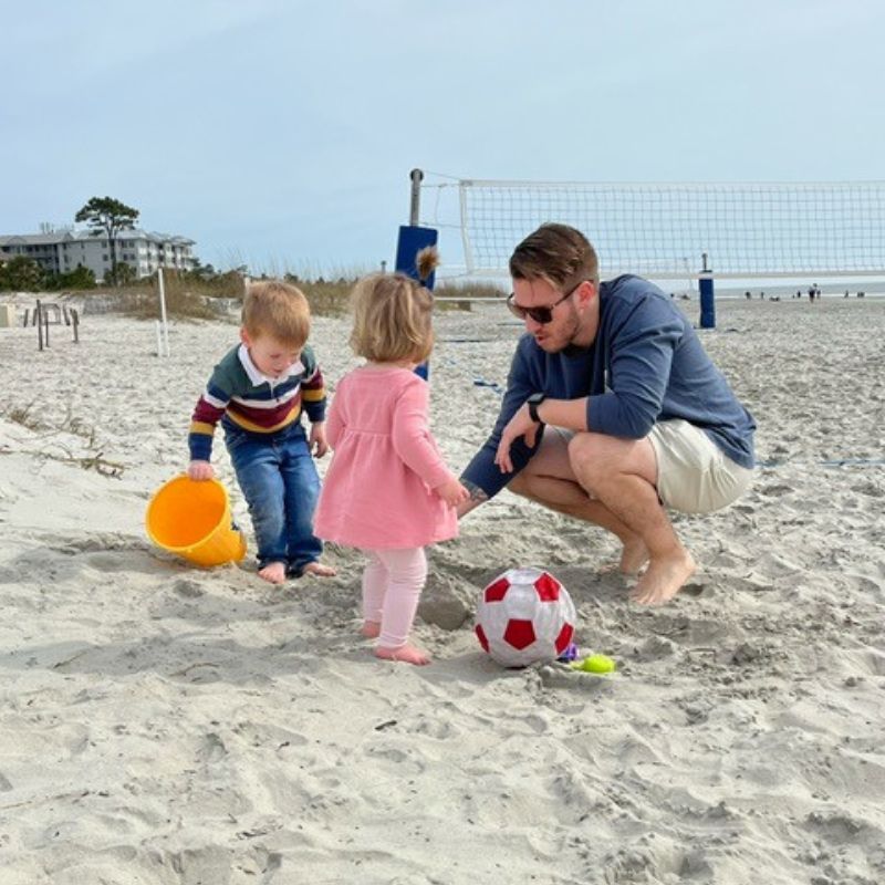 Josh Begley on the beach